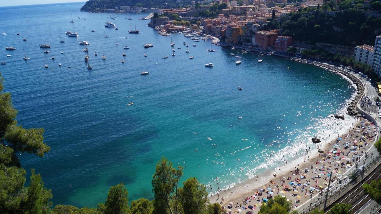Appartement Bord De Mer Residence L'Ange Gardien Villefranche-sur-Mer Bagian luar foto